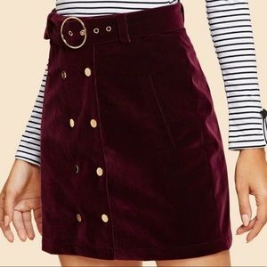 Burgundy skirt